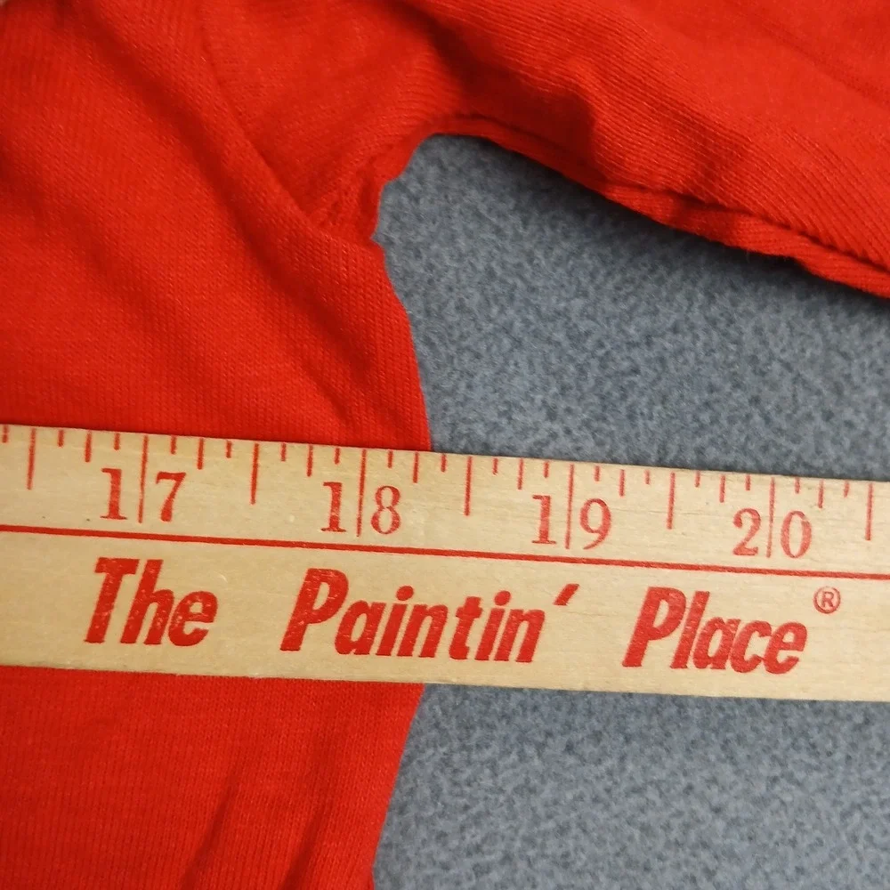 Cn Tower T Shirt Boys Large Red Cotton Graphic Print Casual Pullover Crewneck